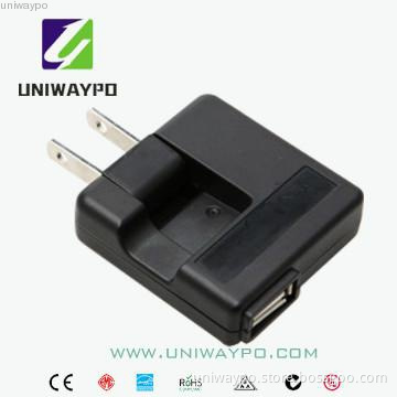 5W 5V 500mA usb mini laptop power adapter folding plug UL cUL PSE CCC